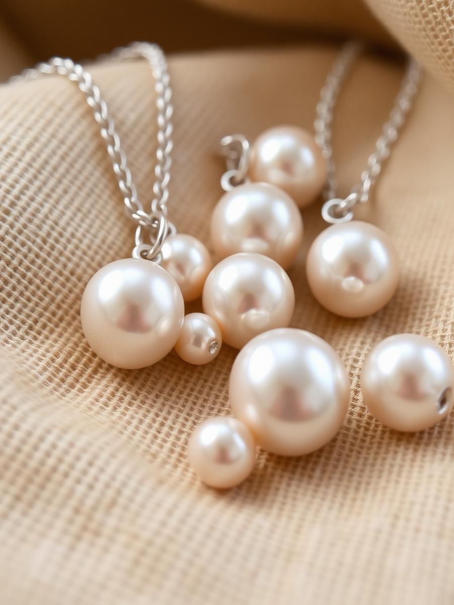 Pearl set in handmade silver